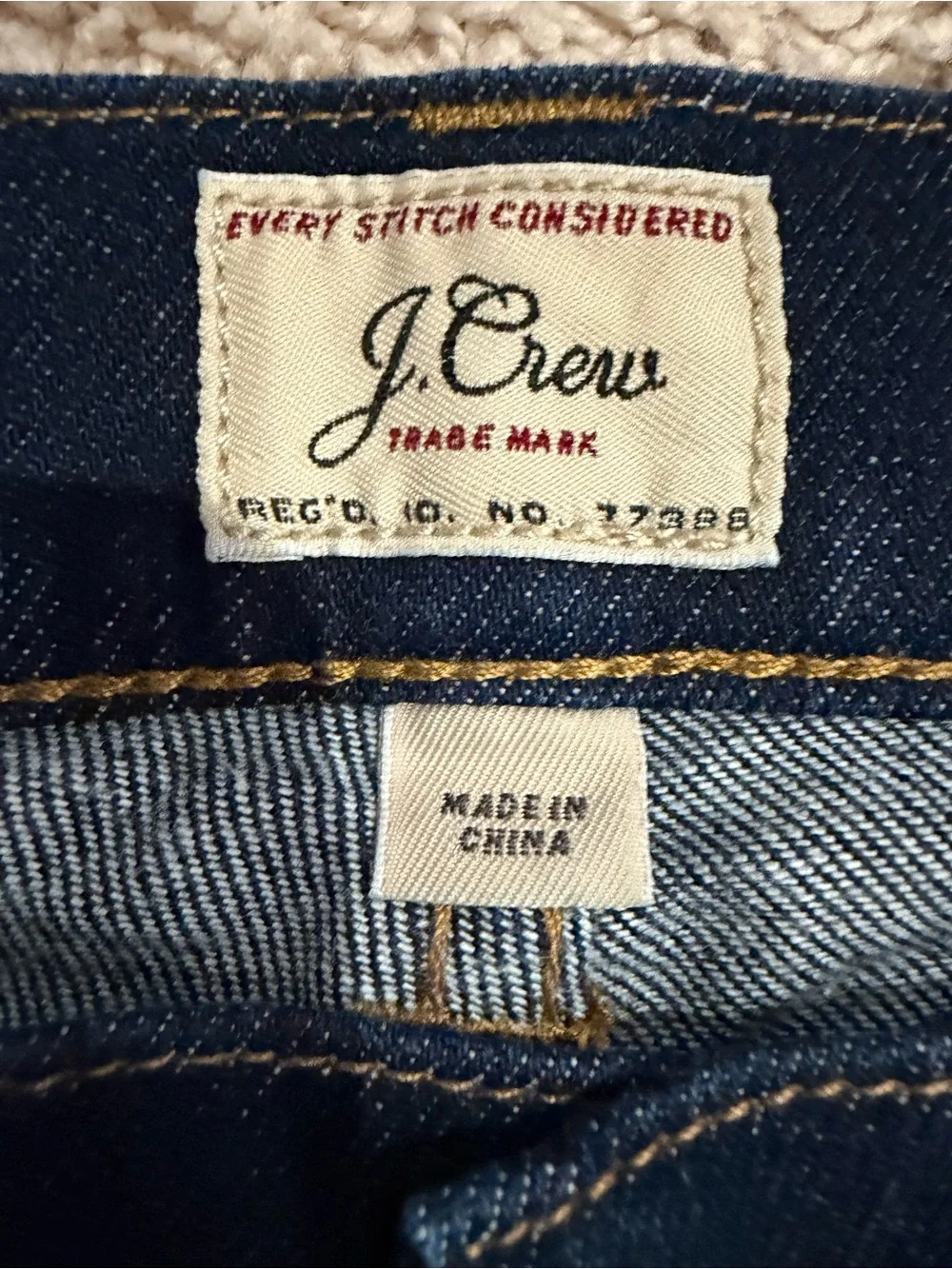 J. Crew Slim Straight Dark Indigo Jeans